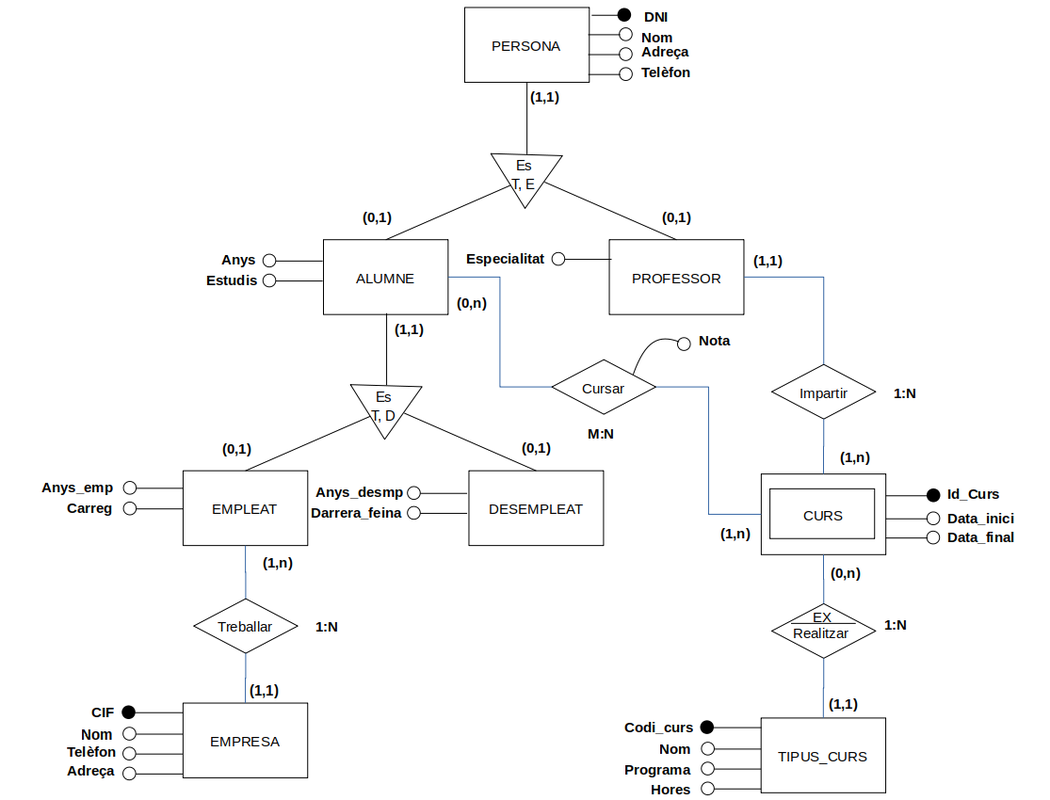 M Bases De Dades Uf Nf Solucions Casos Pr Ctics Model E R