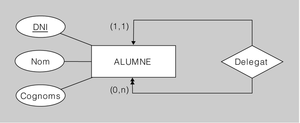 Interrelació recursiva binària amb connectivitat 1-N
